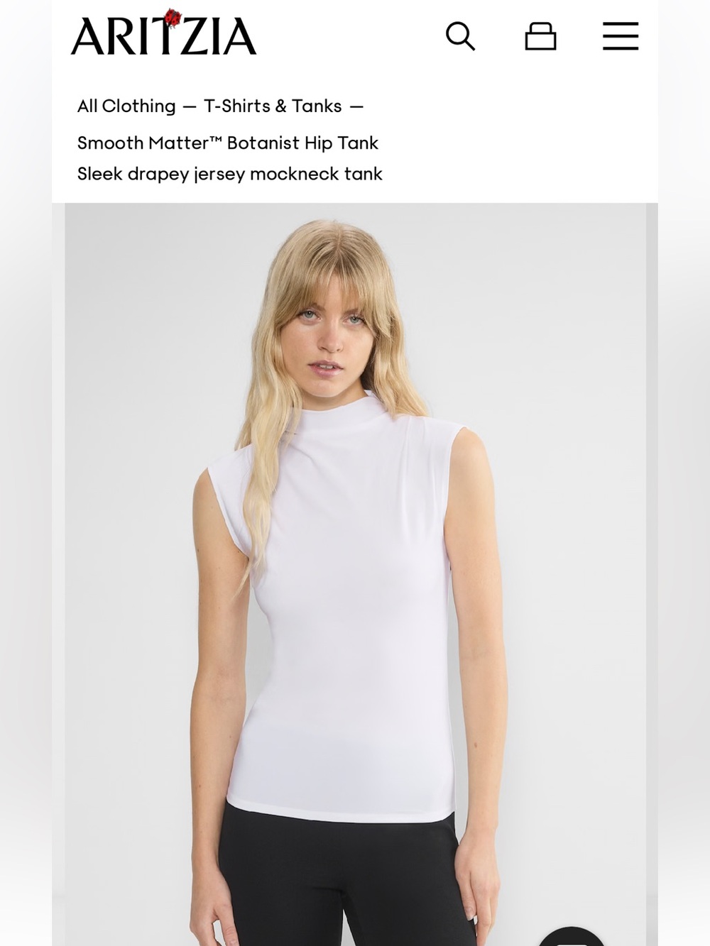 Wilfred Botanist Mockneck Tank